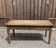 Solid oak farmhouse table with 2 drawers.
