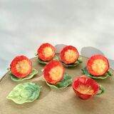 Coffee cups flowers slurry