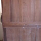 1930s three-door light oak wardrobe