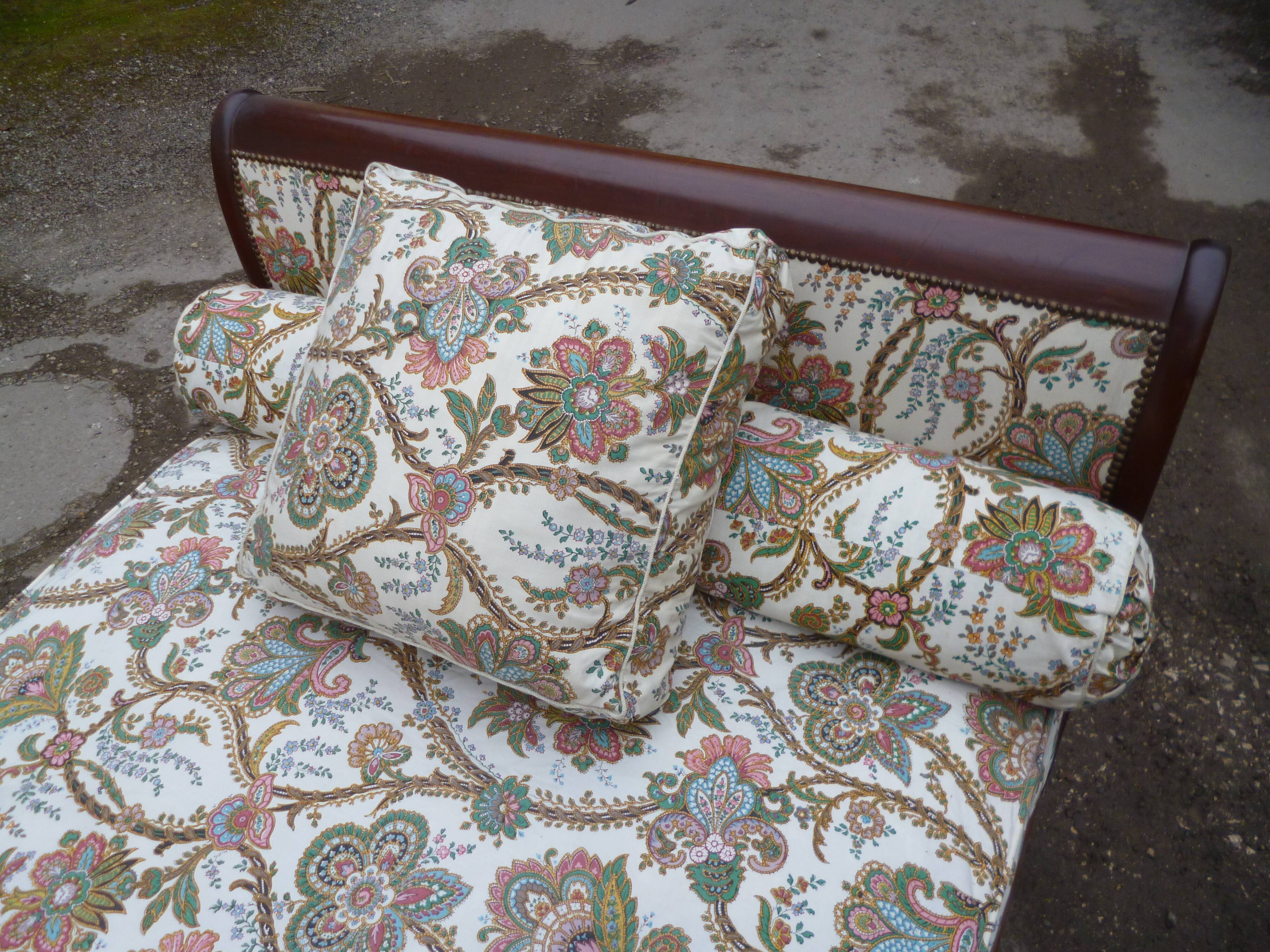 Empire style mahogany daybed