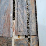 Pompadour fireplace in pink marble