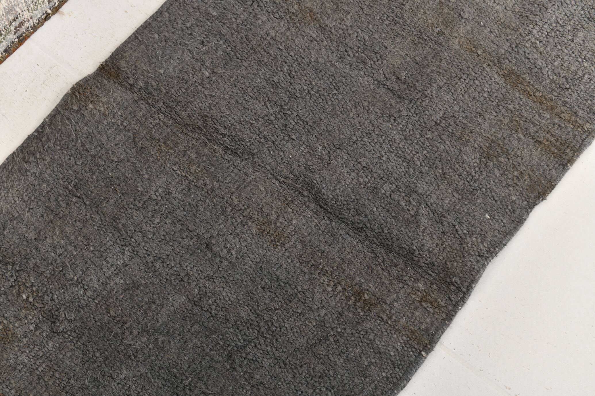 2x8 Mid Century Modern Gray Kilim Runner Rug, 60x254Cm