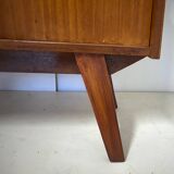 Vintage bookcase with compass feet from the 60s