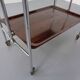 Vintage Optic Rosewood Pressalit Tea Cart, 1970s