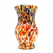 A9p kralik - art deco spatterglass vase 1930