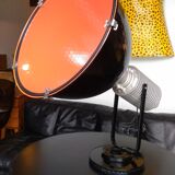 Industrial projector on pedestal