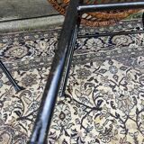 Pair of rattan armchairs, metal legs CIRCA 1950