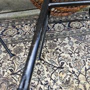 Paire de fauteuils en rotin, pieds métal CIRCA 1950