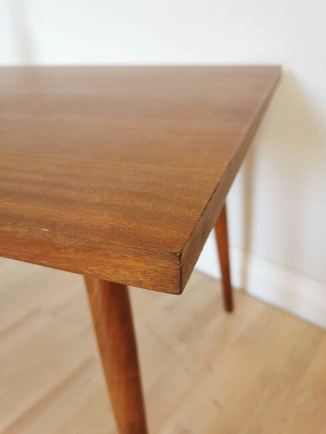 Mid-Century Modern Wooden Coffee Table: 1970s Vintage Lounge Decor