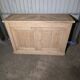 19th-century buffet in solid fir with a chevron top (shallow)