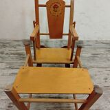 Transformable antique doll high chair