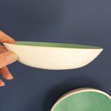 Set of 11 hollow plates and flat Les Salins