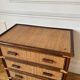 Commode en rotin vintage