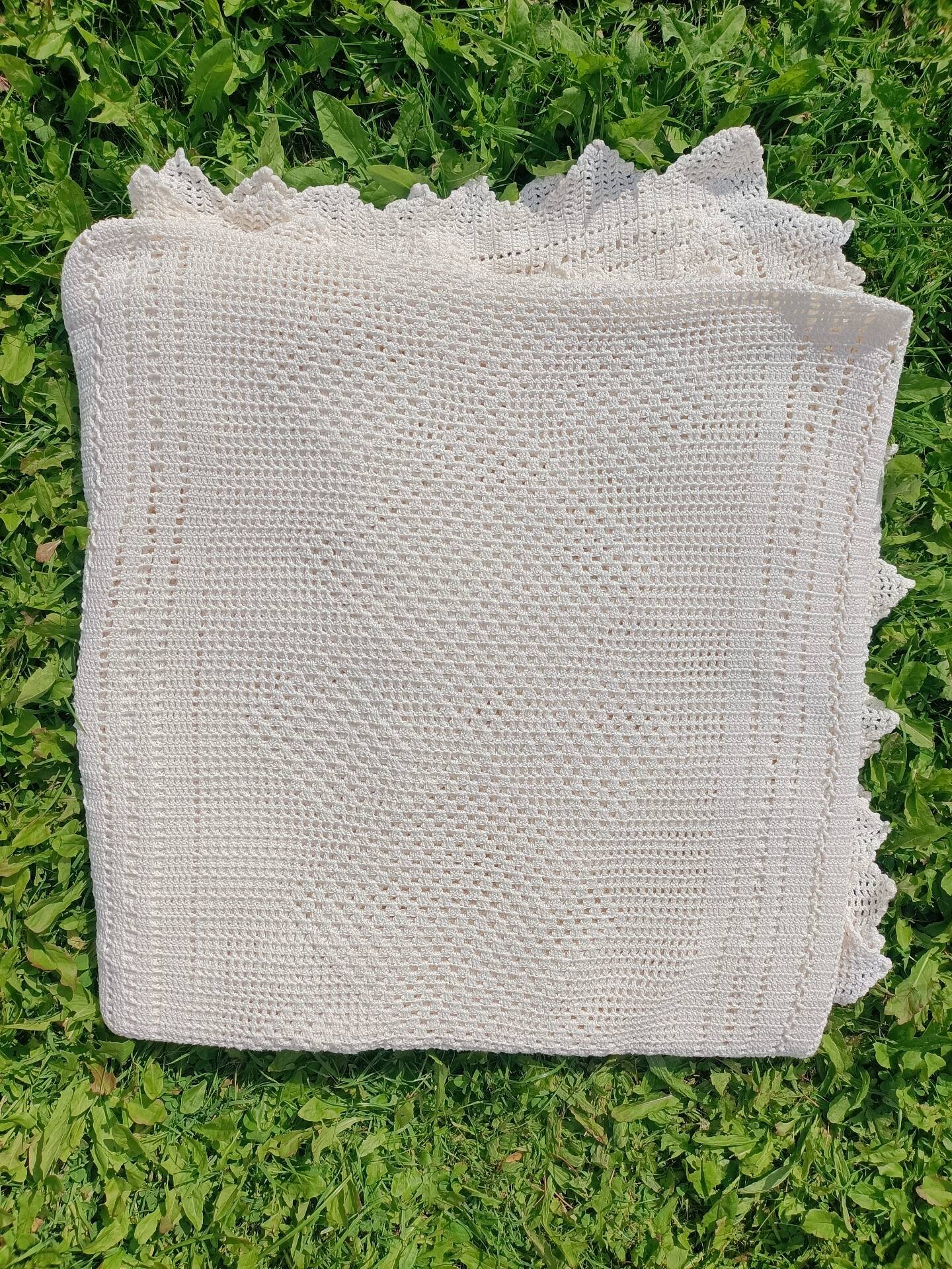 Dessus de Lit Vintage broderie