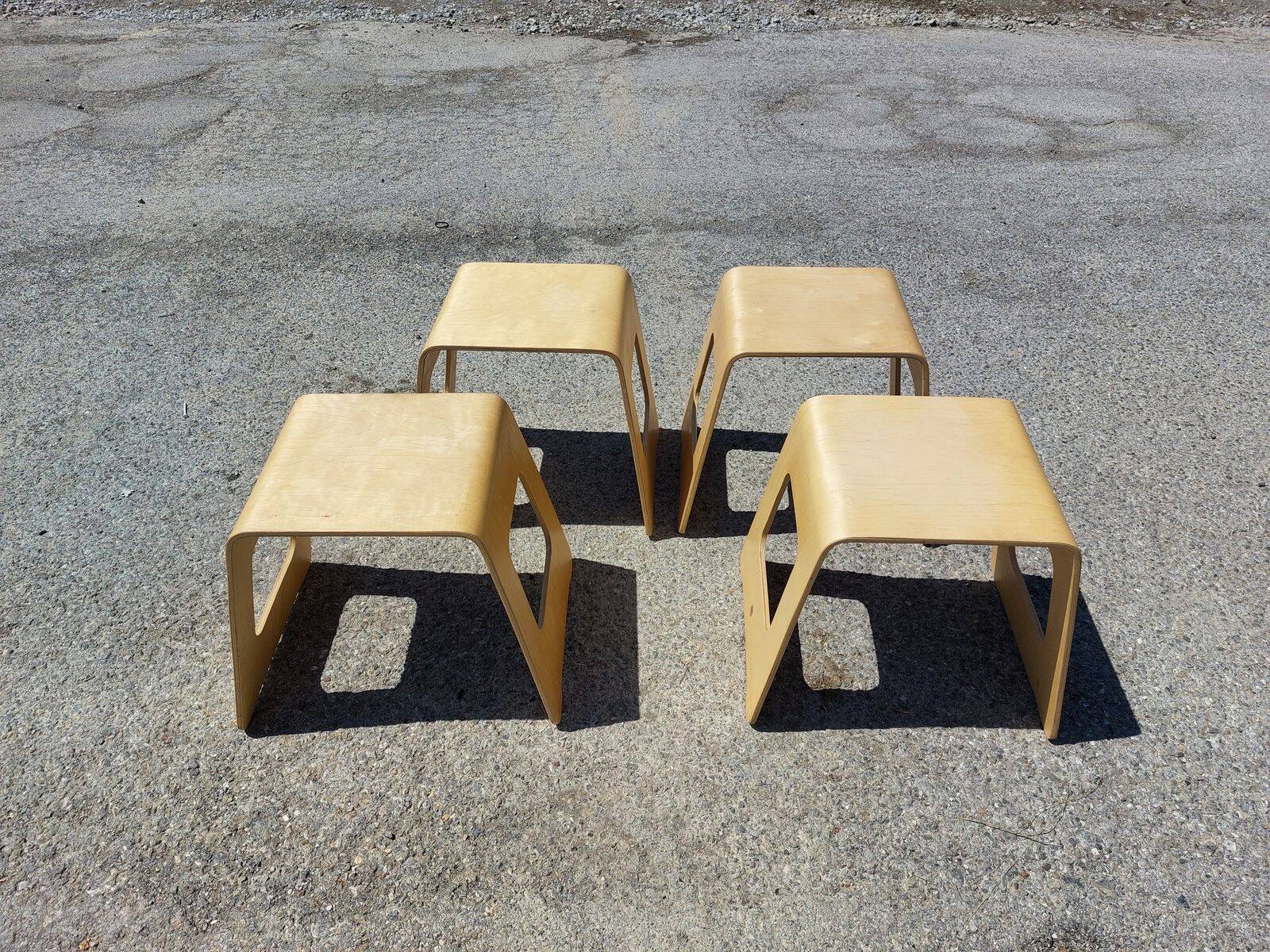 Set of 4 Benjamin stools - by Lisa Norinder for Ikea - 1990s/2000s