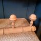 Coat rack with 5 turned wooden hooks from the 30s