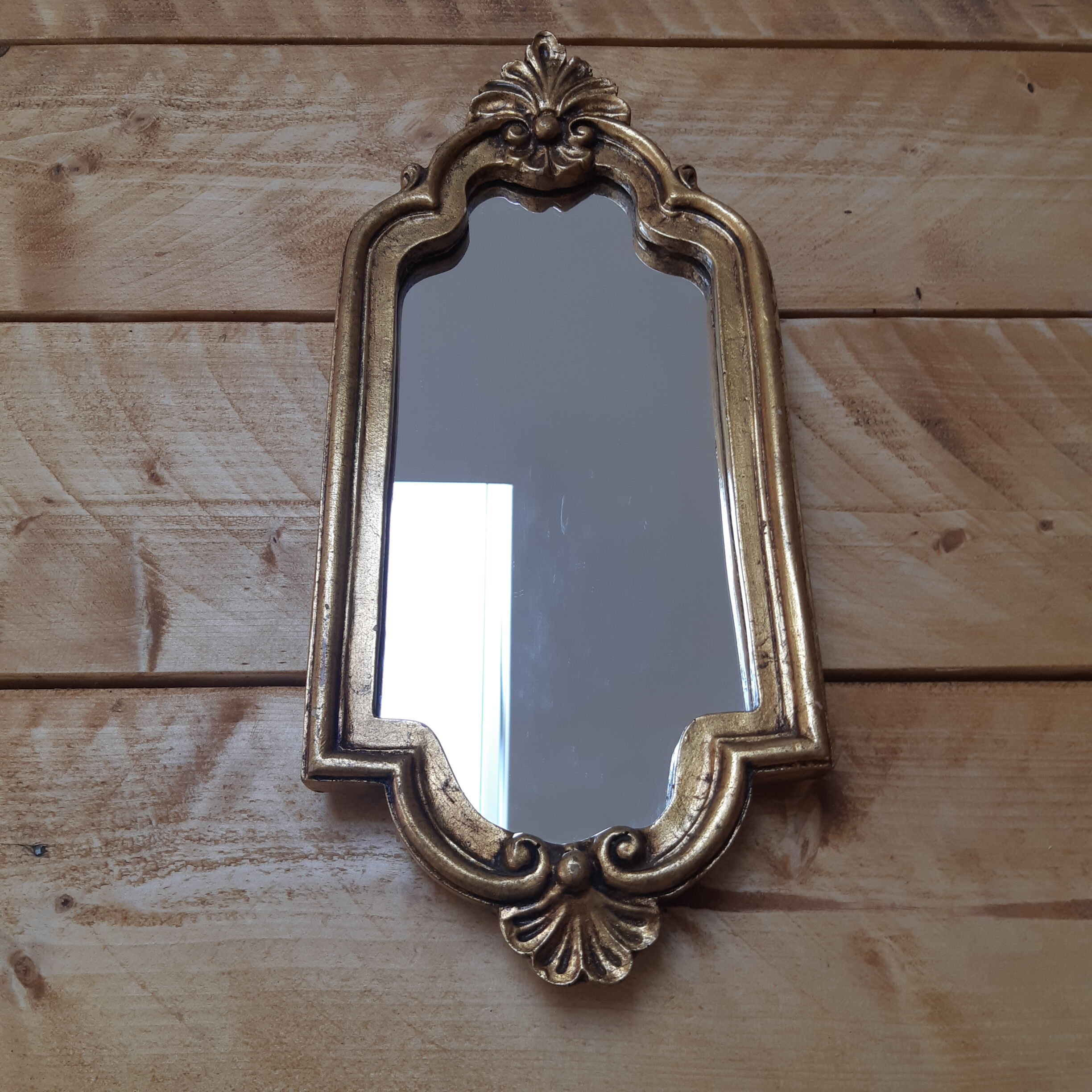 Small Golden mirror 16x37cm