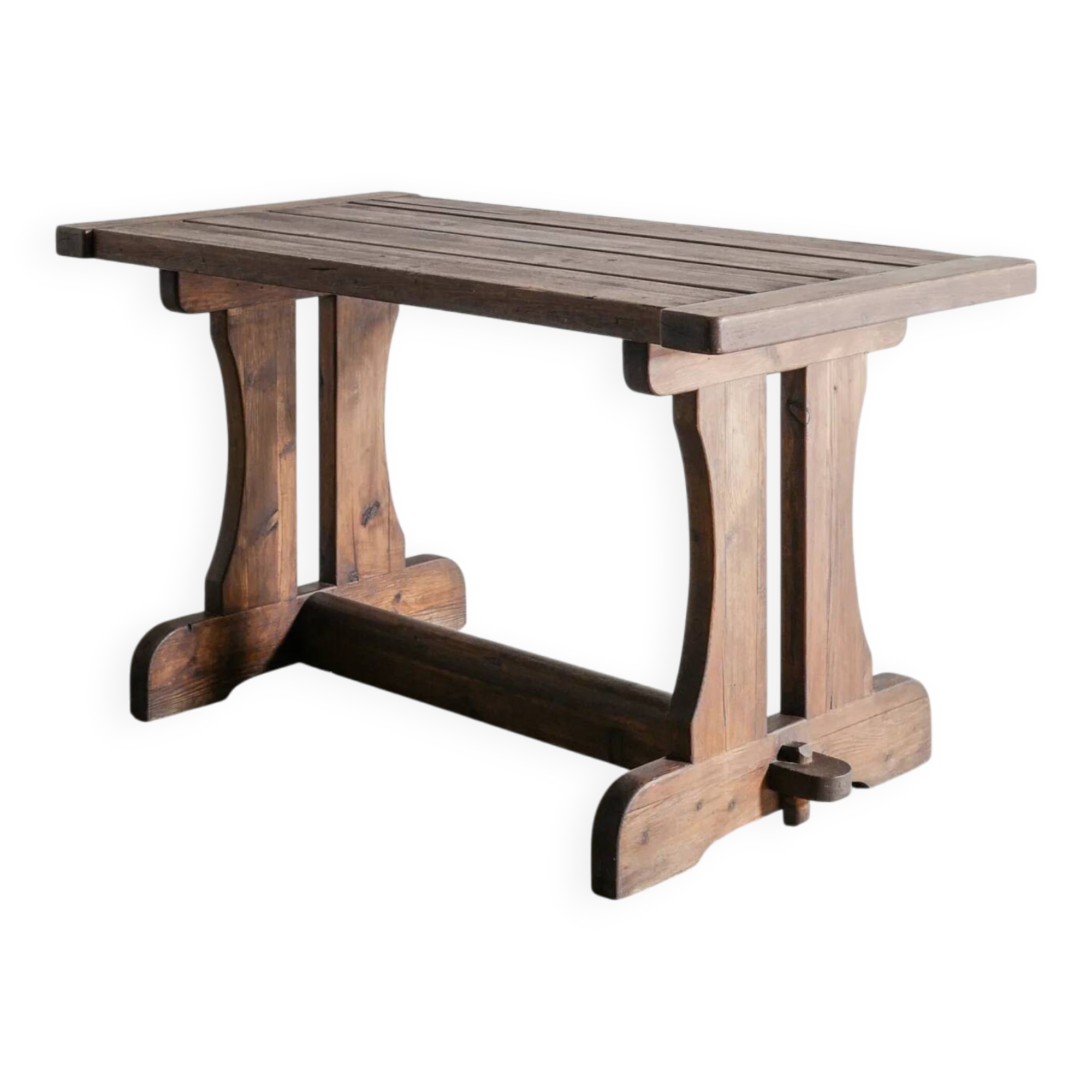 Swedish Wooden "Berga" Dark Pine Table by David Rosén, 1930s