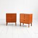 Teak bedside cabinets, Scandinavia 1960s