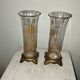 Paire de vases émaillés art-nouveau