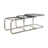 3 Table Chrome Design 70s'