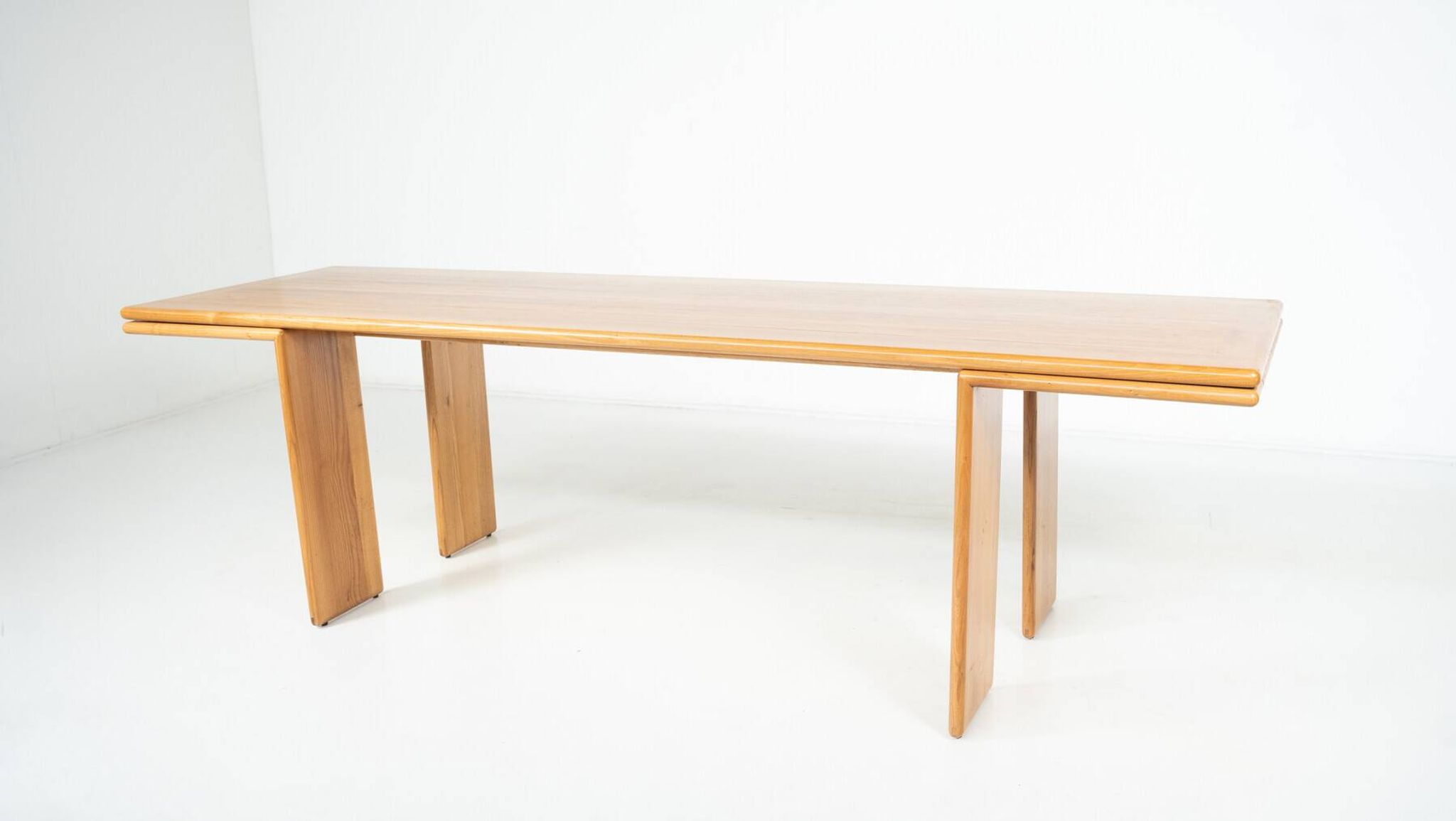 Mid-Century Modern Wooden Dining Table, in the style of Mario Marenco, Italy