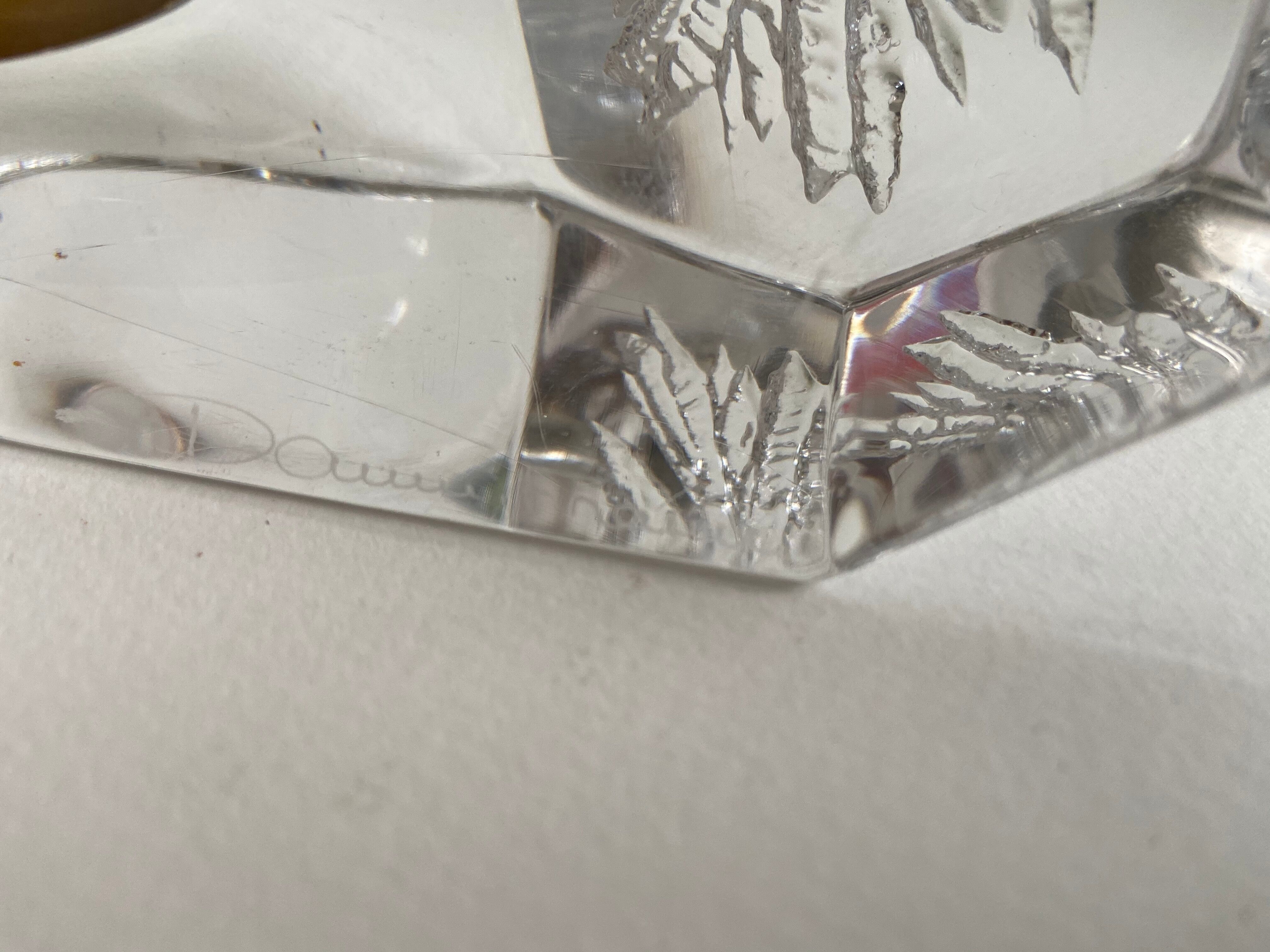 Crystal clock by Daum 1970