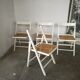 Set of 4 folding chairs, can.