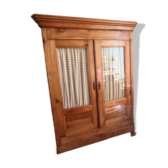 Glass cabinet in cherry wood