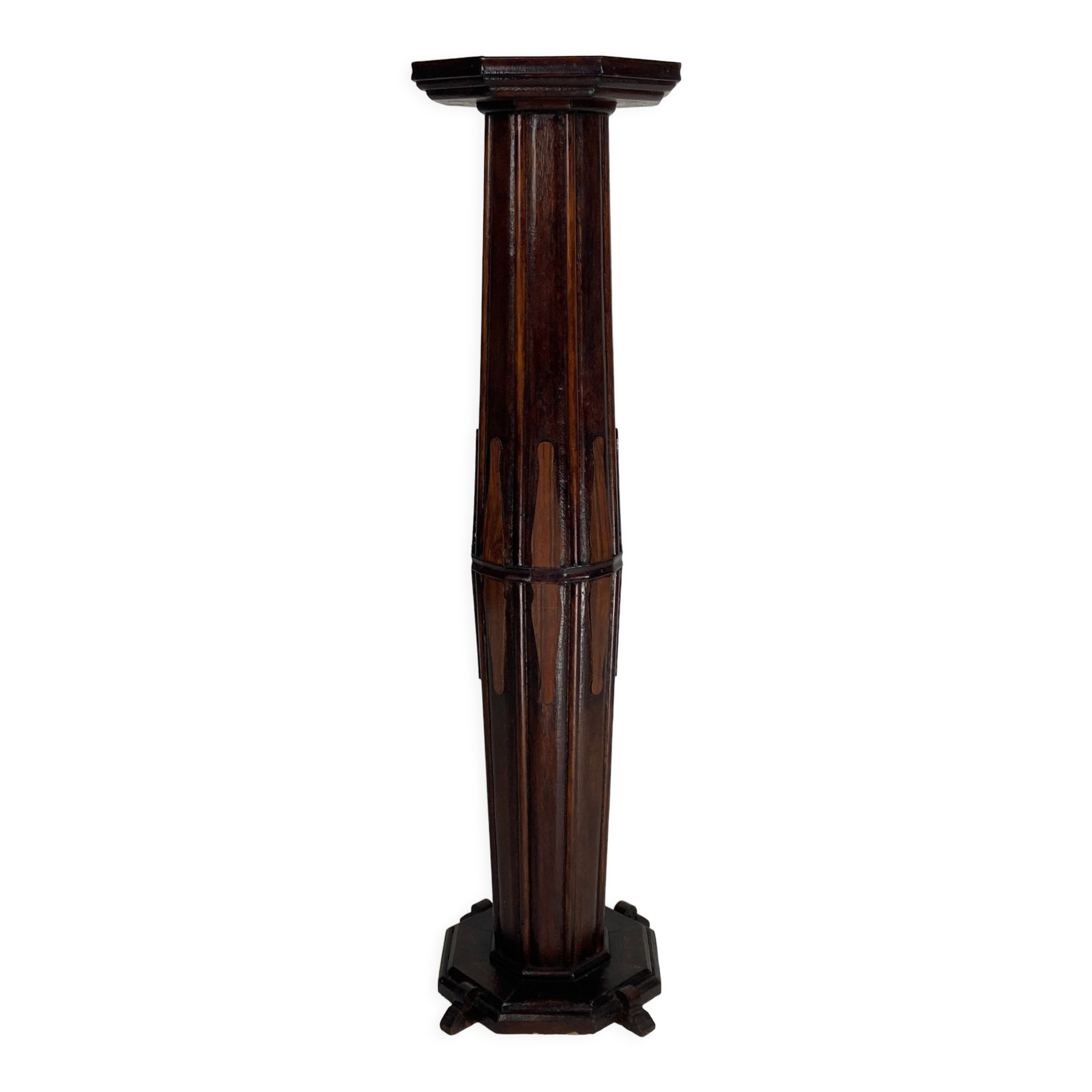 Dutch Art Deco Amsterdam School pedestal or plant stand, 1920s