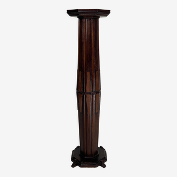 Dutch Art Deco Amsterdam School pedestal or plant stand, 1920s