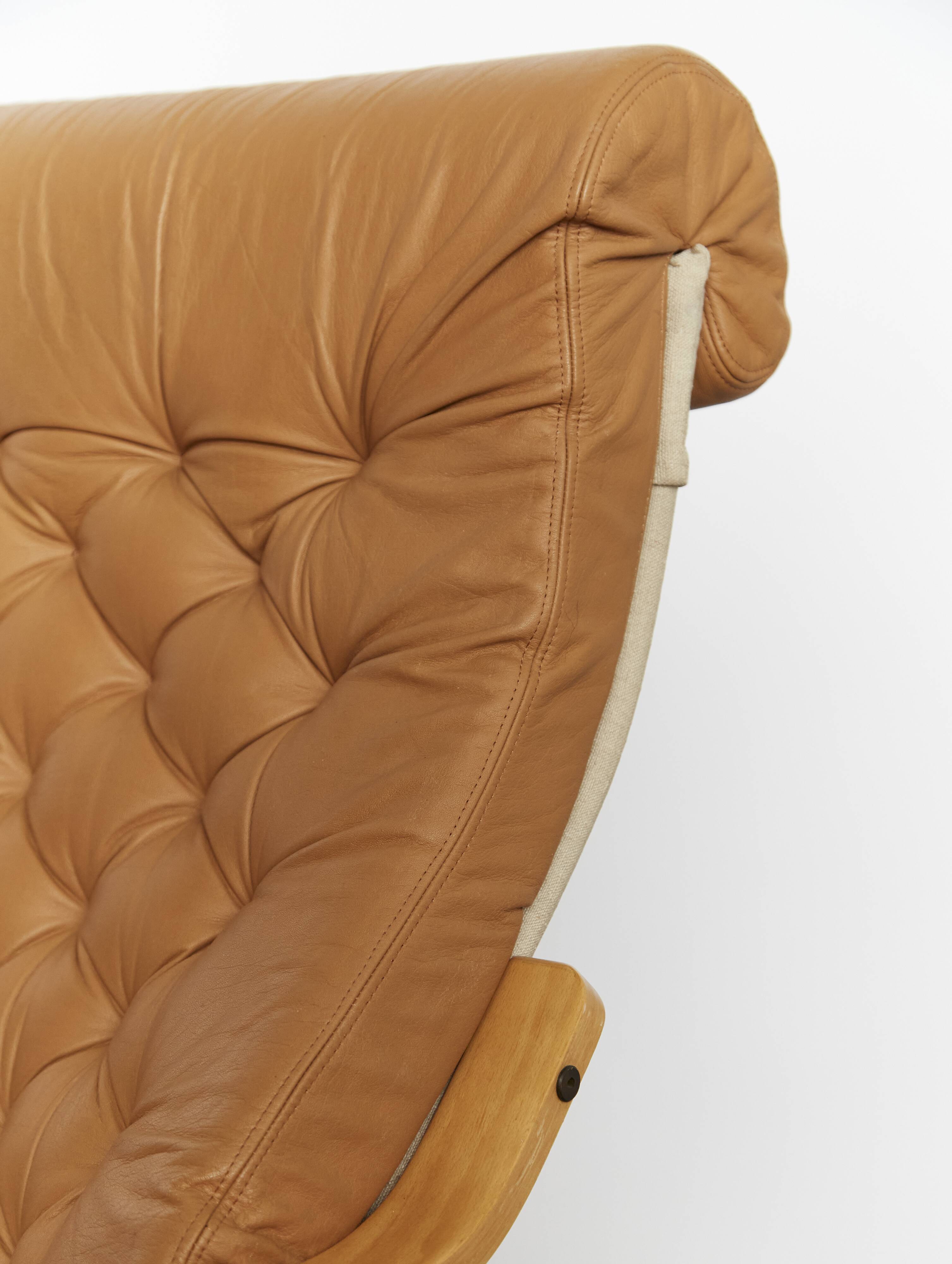 Nobuo Nakamura Armchair and Pouf 'Poem' for IKEA, 1977