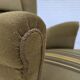 1960s, Danish highback armchair, original green furniture wool.