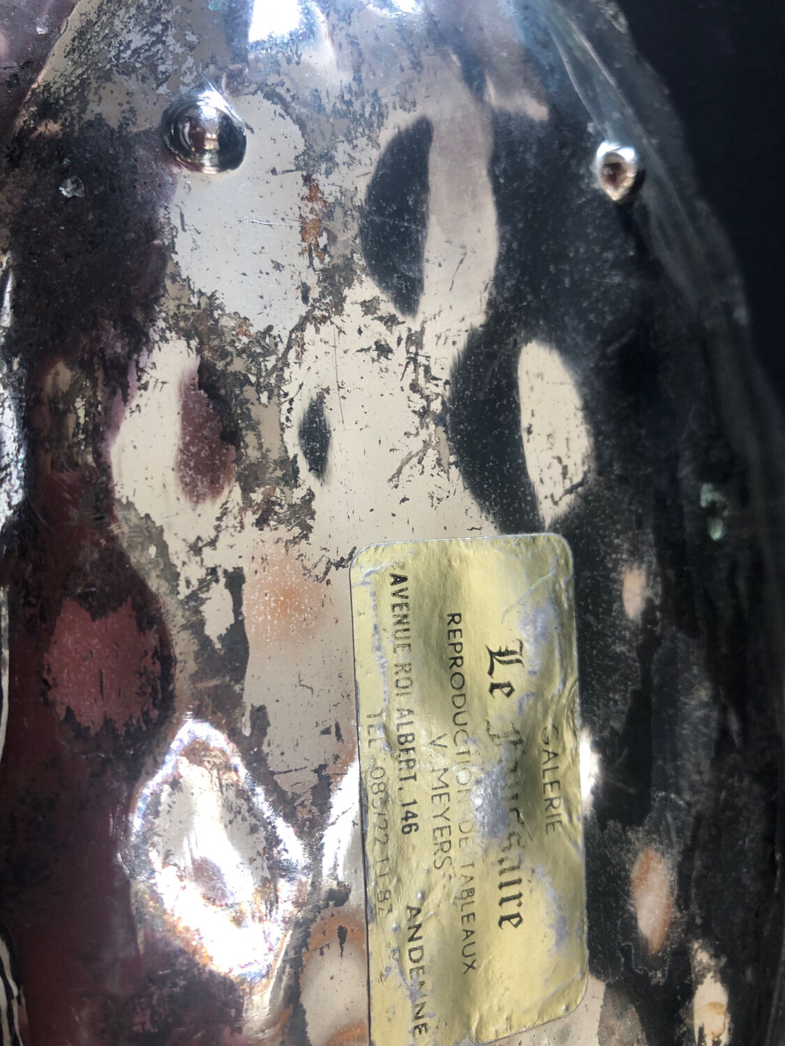 Empty pocket pineapple silver metal '70