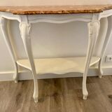 Wood and marble console