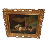 Painting signed Oil on canvas circa 1986 dimension: height -58cm- width -67cm-