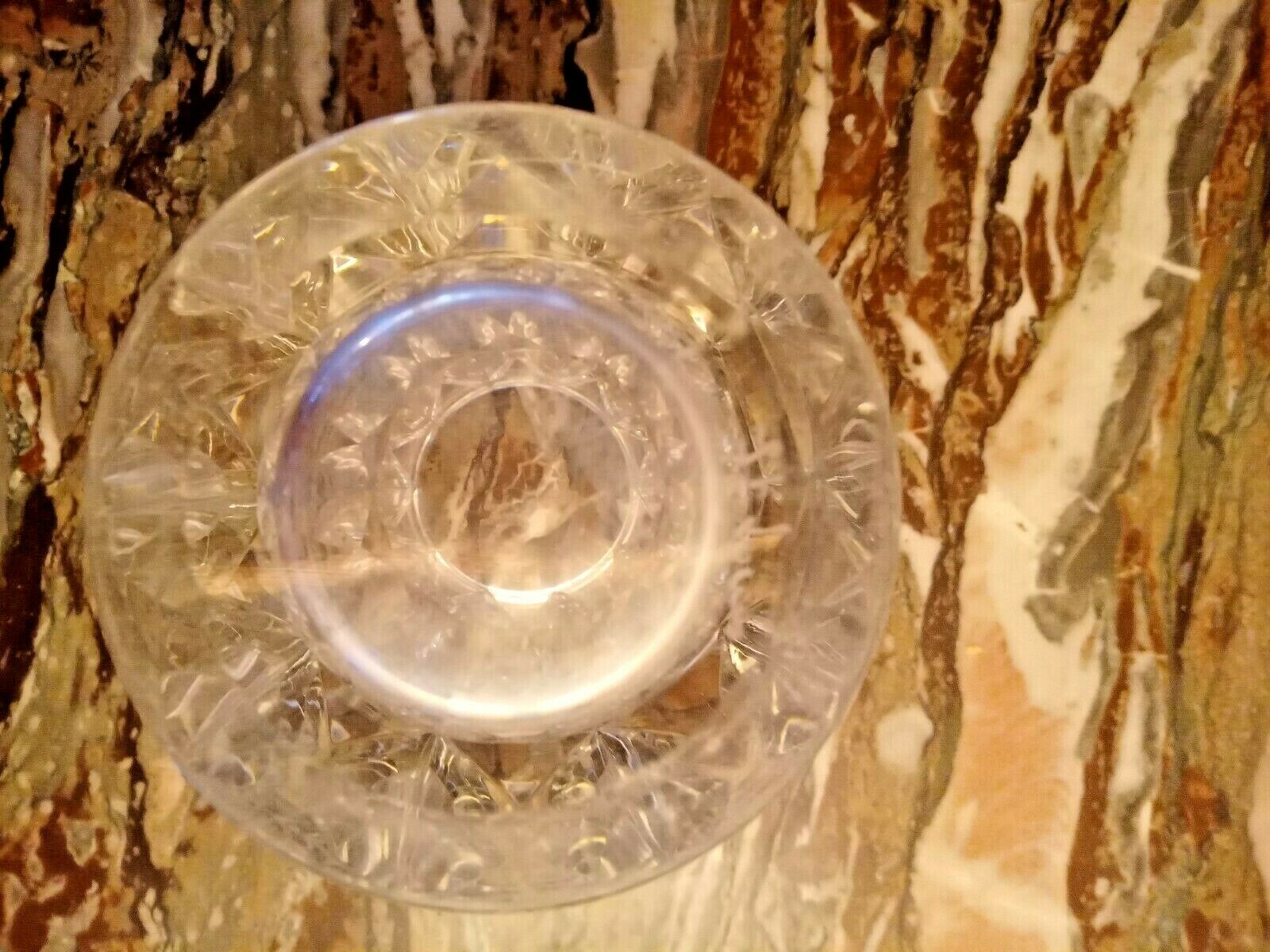 St Louis-cut crystal vase