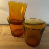 Set of 4 Duralex smoked glasses