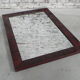 Miroir dans cadre acajou, 82x118cm