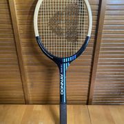 Vintage donnay team gt wooden tennis racket + donnay cover #