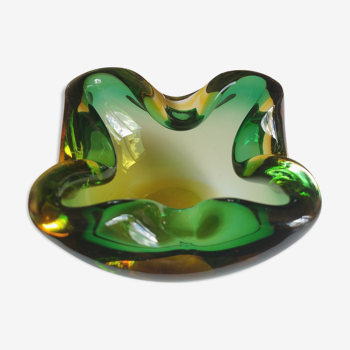 Sommerso ashtray in Murano glass, from the 60s