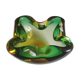 Cendrier de sommerso en verre de murano, des années 60