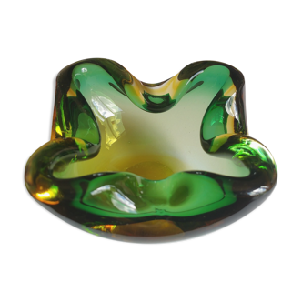 Sommerso ashtray in Murano glass, from the 60s