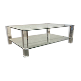 Vintage glass/acrylic coffee table "The Hague"