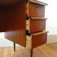 Desk line scandinavian 1960s teak