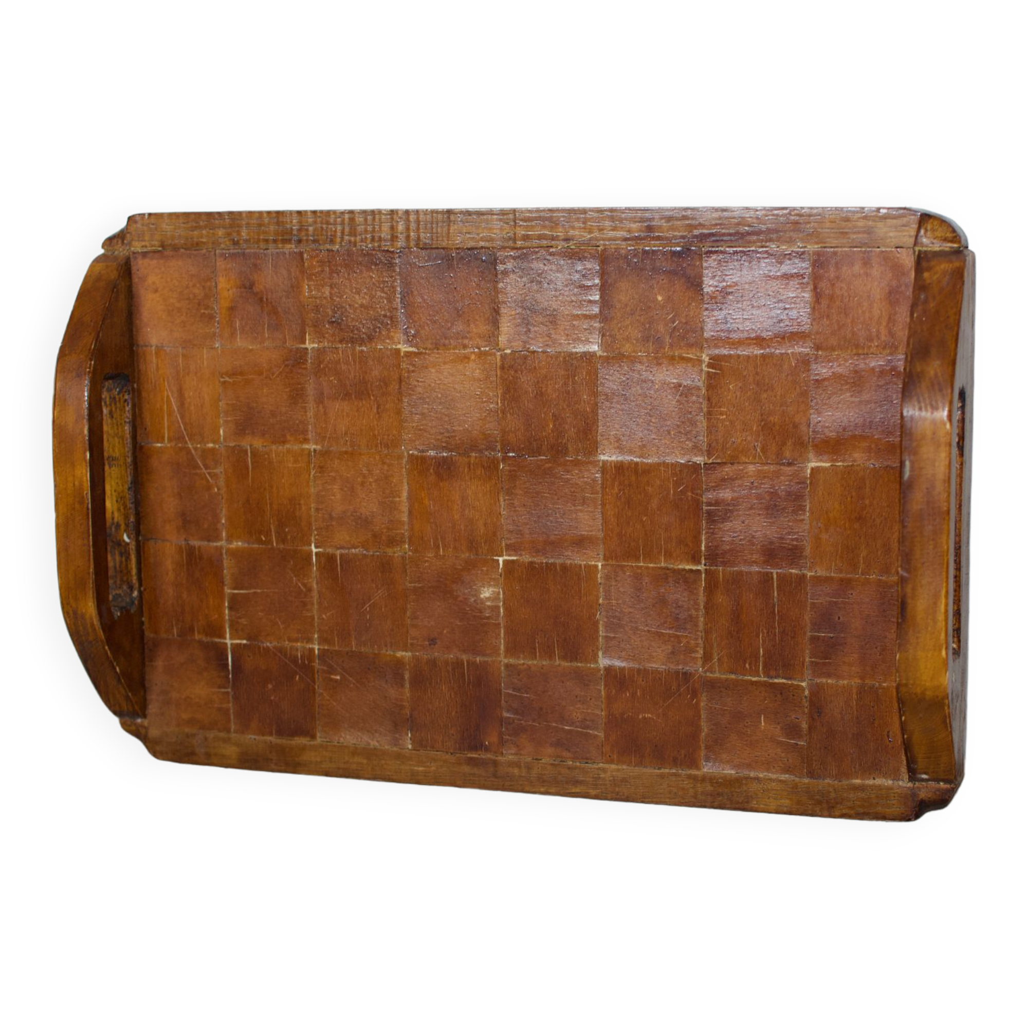 60s wooden mosaic top