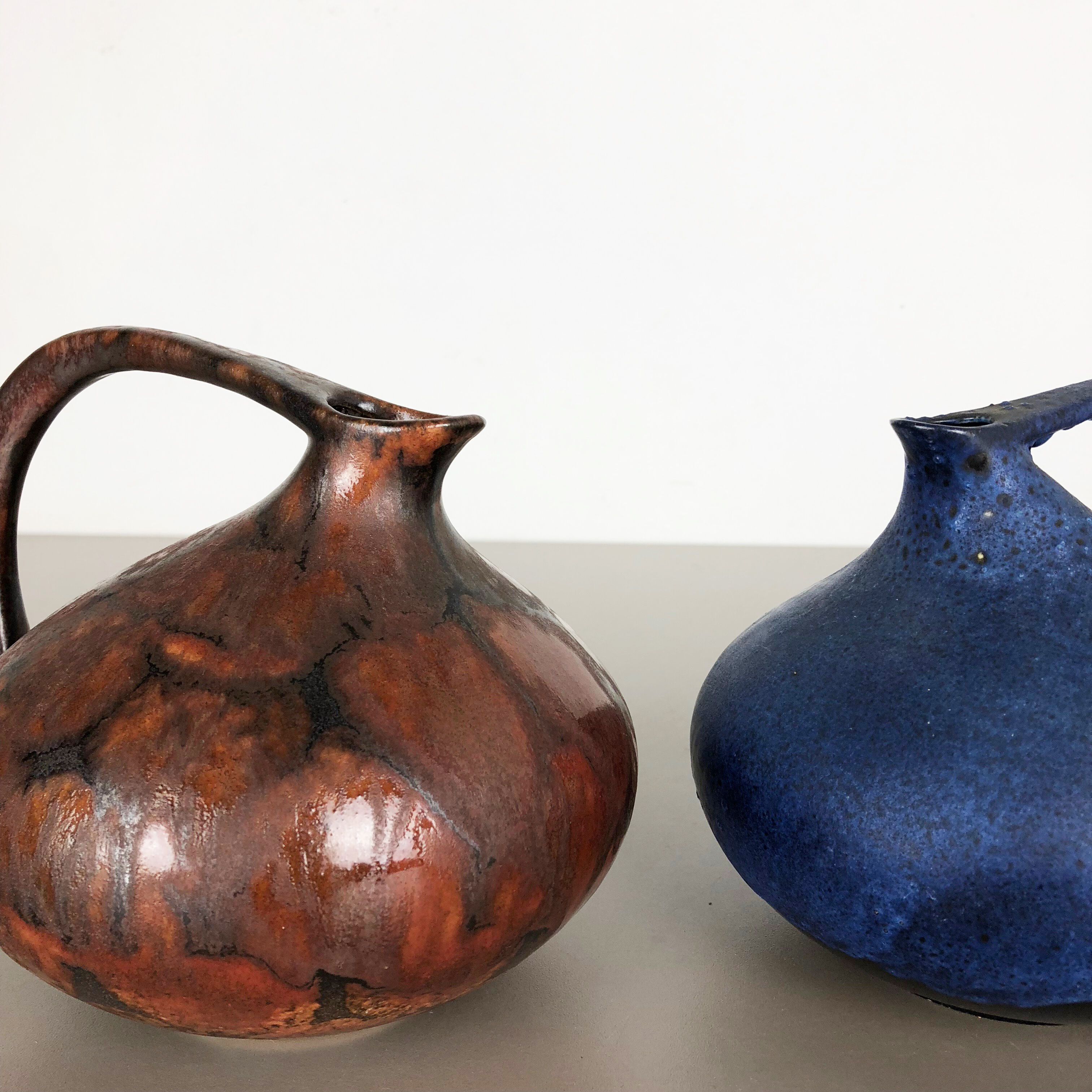 Set of 2 pottery vases "313" designed by Kurt Tschörner Ruscha, Germany, 1960s