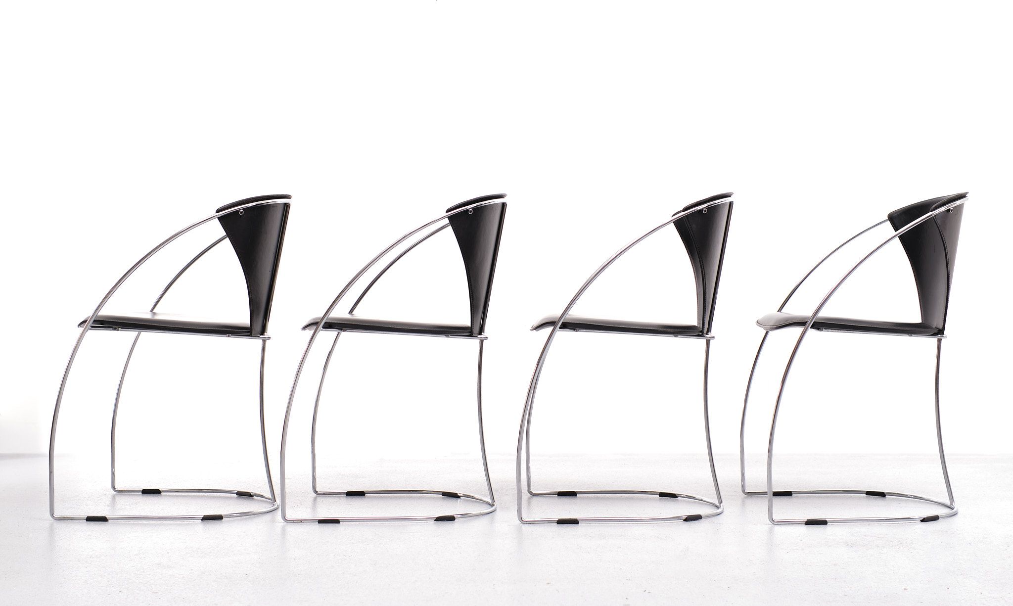 Chaises de salle à manger Arrben Linda, Italie, 1982, lot de 4