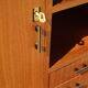 Office furniture in teak veneer, from the 60's