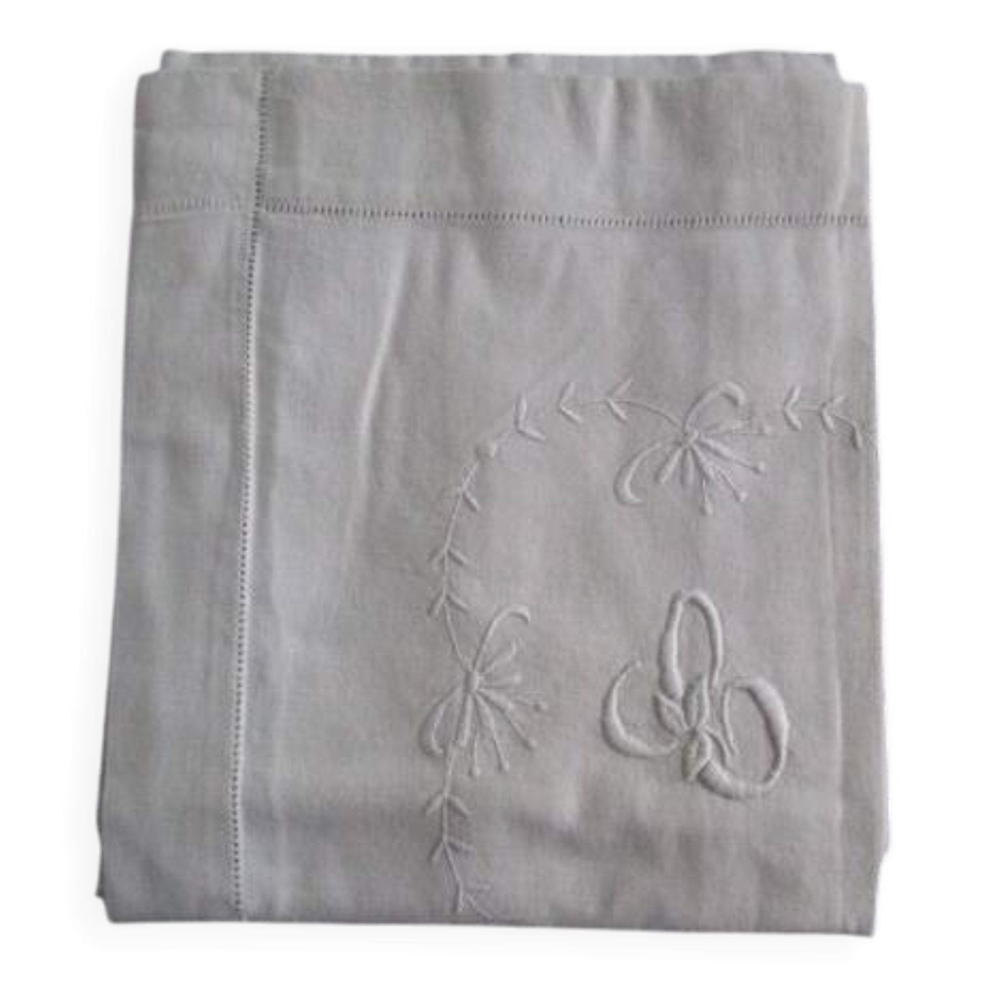 Antique embroidered pillowcase: 80x70cm